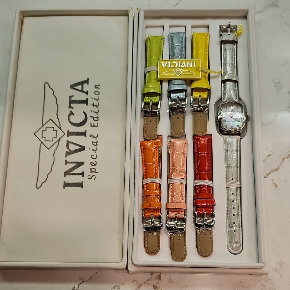Invicta Special Edition Watch with Colorful Straps